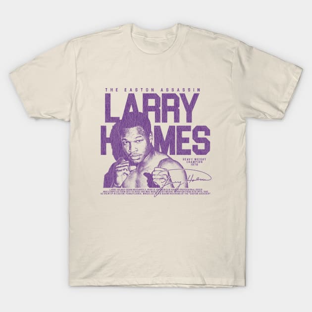 Larry Holmes Vintage - Purple T-Shirt by Bingung Mikir Nama Design